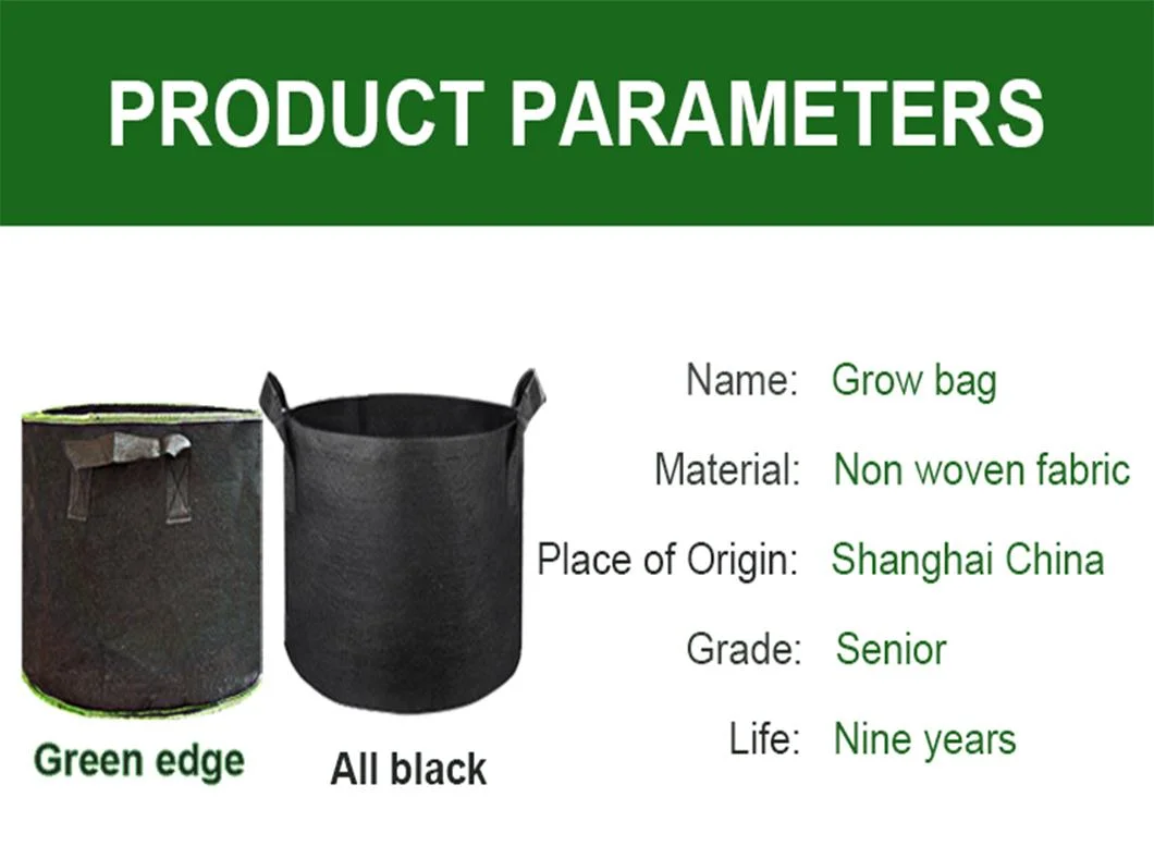 Customized Biodegradable 100% PP Non Woven Garden Plant Grow Nursery Bag