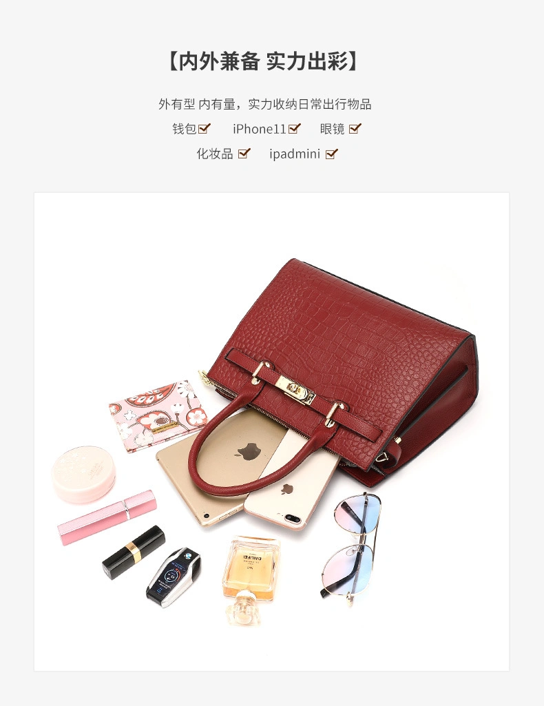 Women′s Bag 2023new Summer Fashion Large Capacity Leather Mother Handbag for Middle-Aged Women