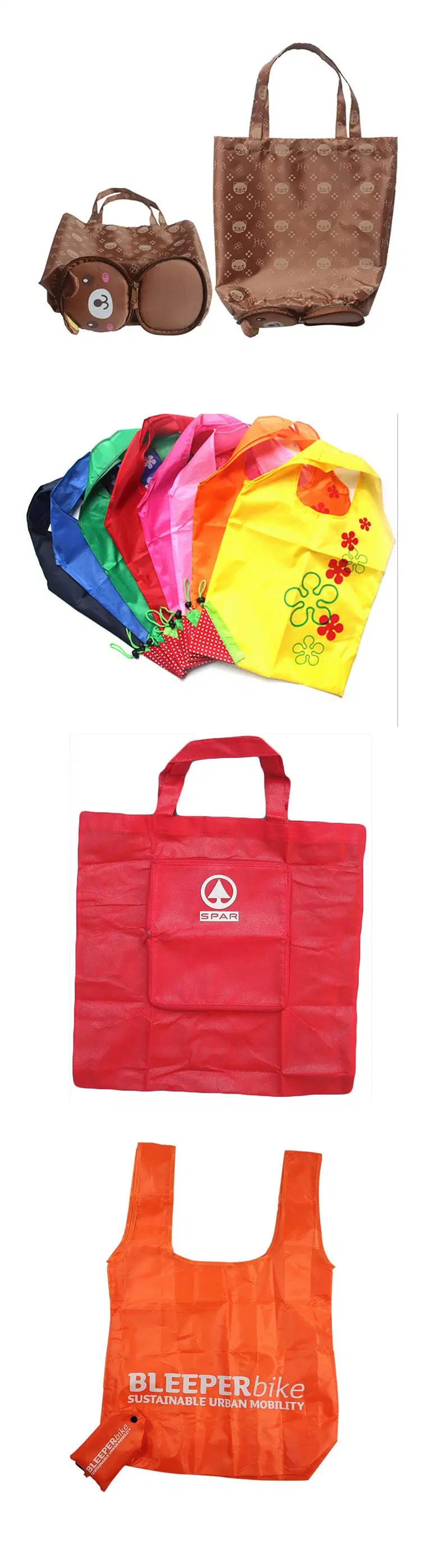 Custom Logo Reusable Recycle Supermarket Polyester Storage Biodegradable Foldable Recyclable Laminated Fabric Shopping PP Non Woven Bag