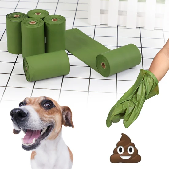 Compostabile 100% biodegradabile Cacca di cane Prodotti per animali domestici Forniture per animali domestici Rifiuti Sacco per rifiuti Sacco per immondizia Sacco per imballaggio